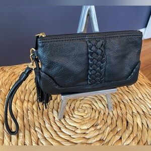 Wilsons Leather Black Wristlet